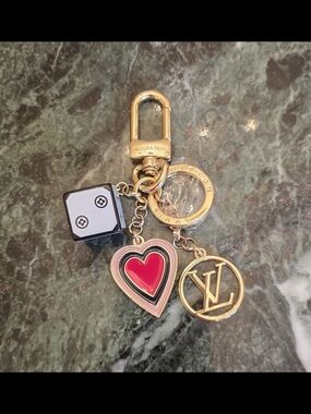 One Of a Kind! Upcycled LV Zipper Pull Charm Keychain / Bag Charm ✨